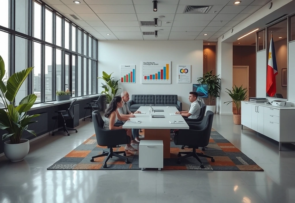 GrowthLogic office in Davao City showcasing modern workspace