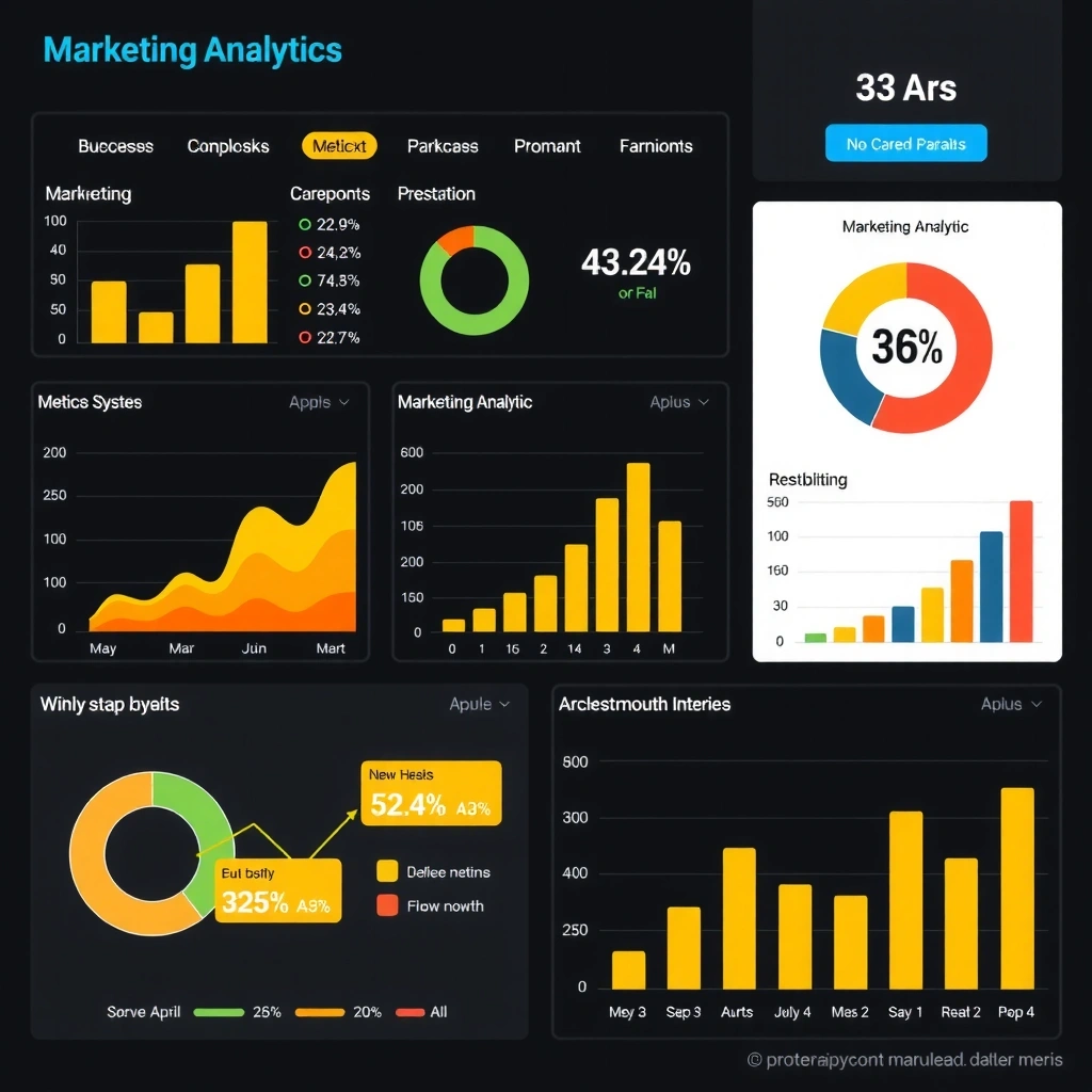 Strategic marketing dashboard analytics